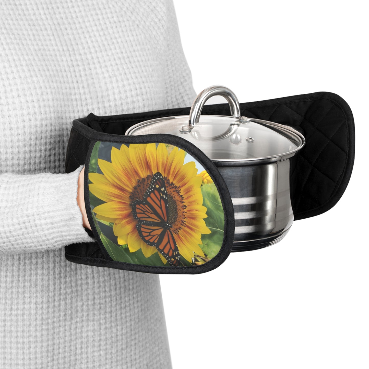 Happy Sunflower Oven Mitts (Enchanted Exposures By Tammy Lyne)