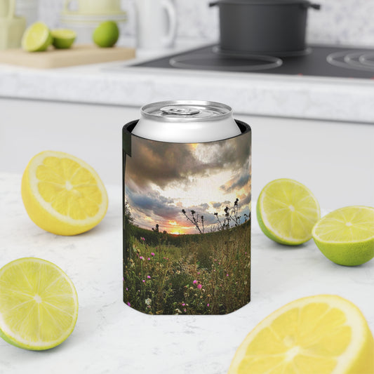 Cloudy Field Can Cooler Sleeve (SP Photography Collection) PINK