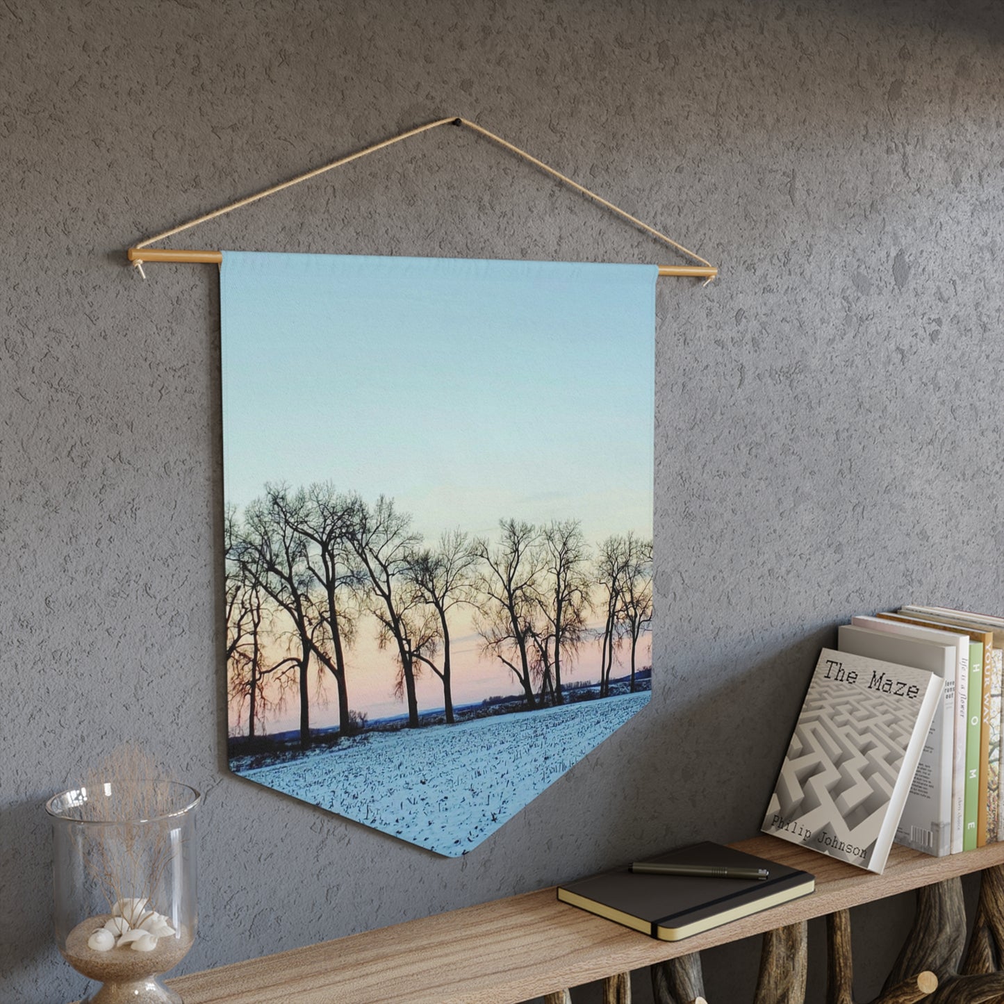 Snowy Tree Line Pennant (Enchanted Exposure By Tammy Lyne)