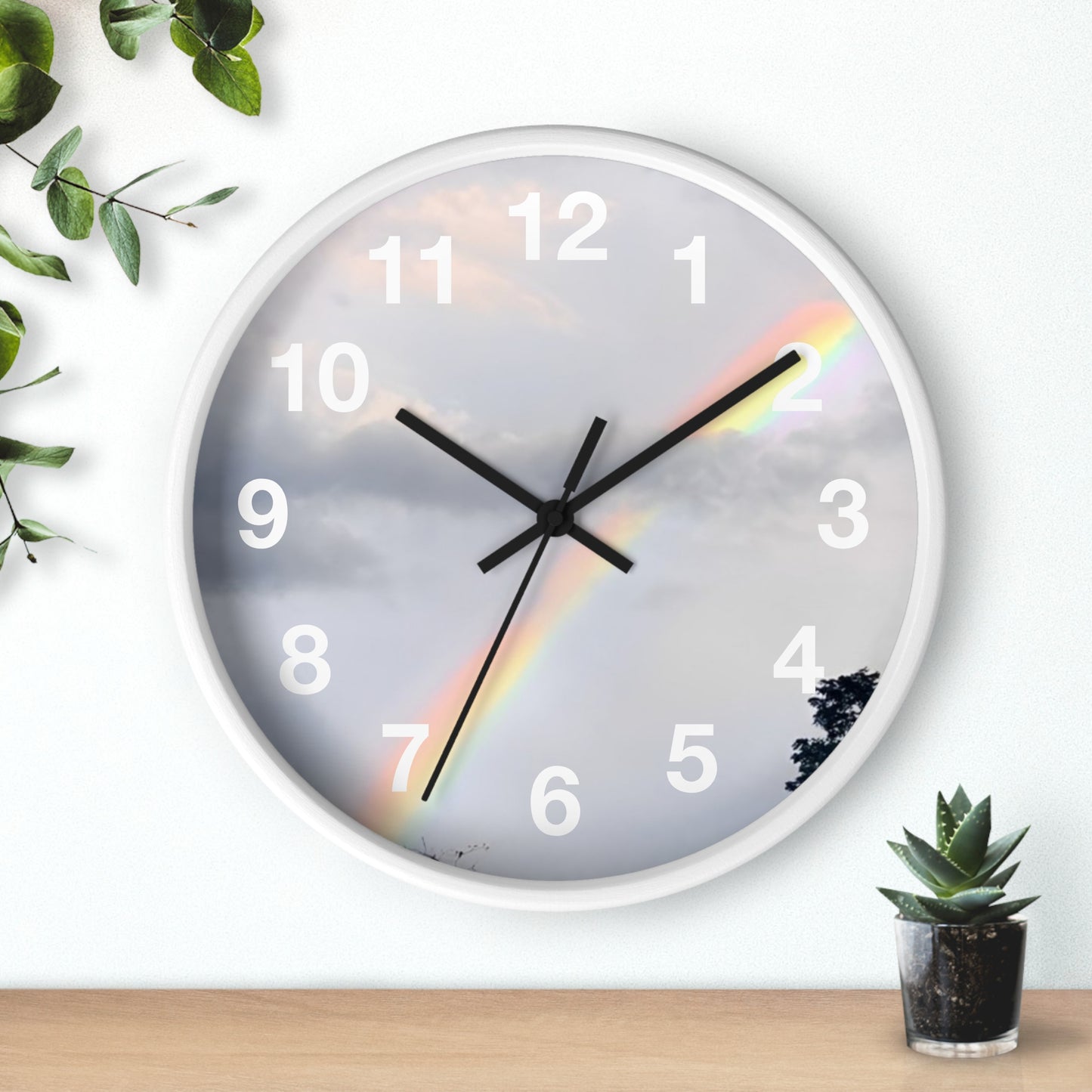 Rainbow Wall Clock (Enchanted Exposures By Tammy Lyne)