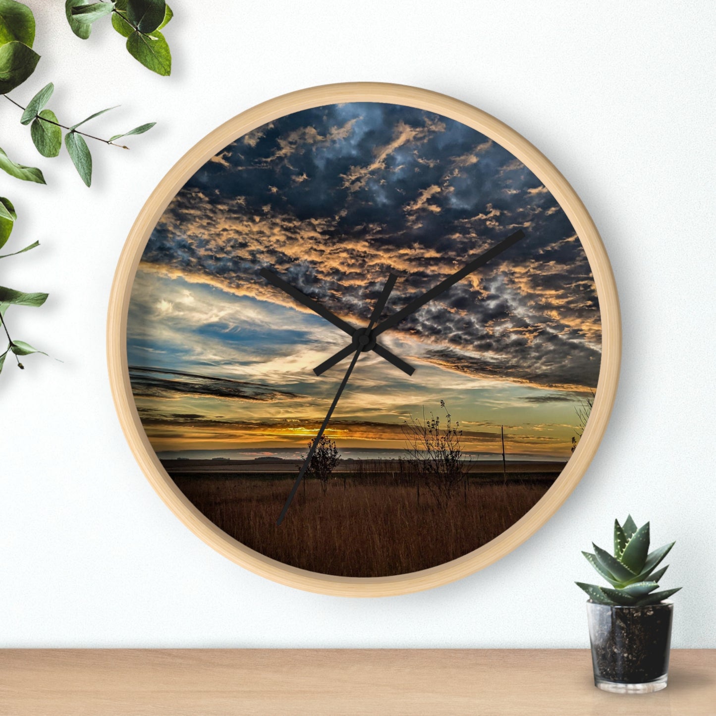 Sandy Skies Wall Clock (SP Photography Collection)