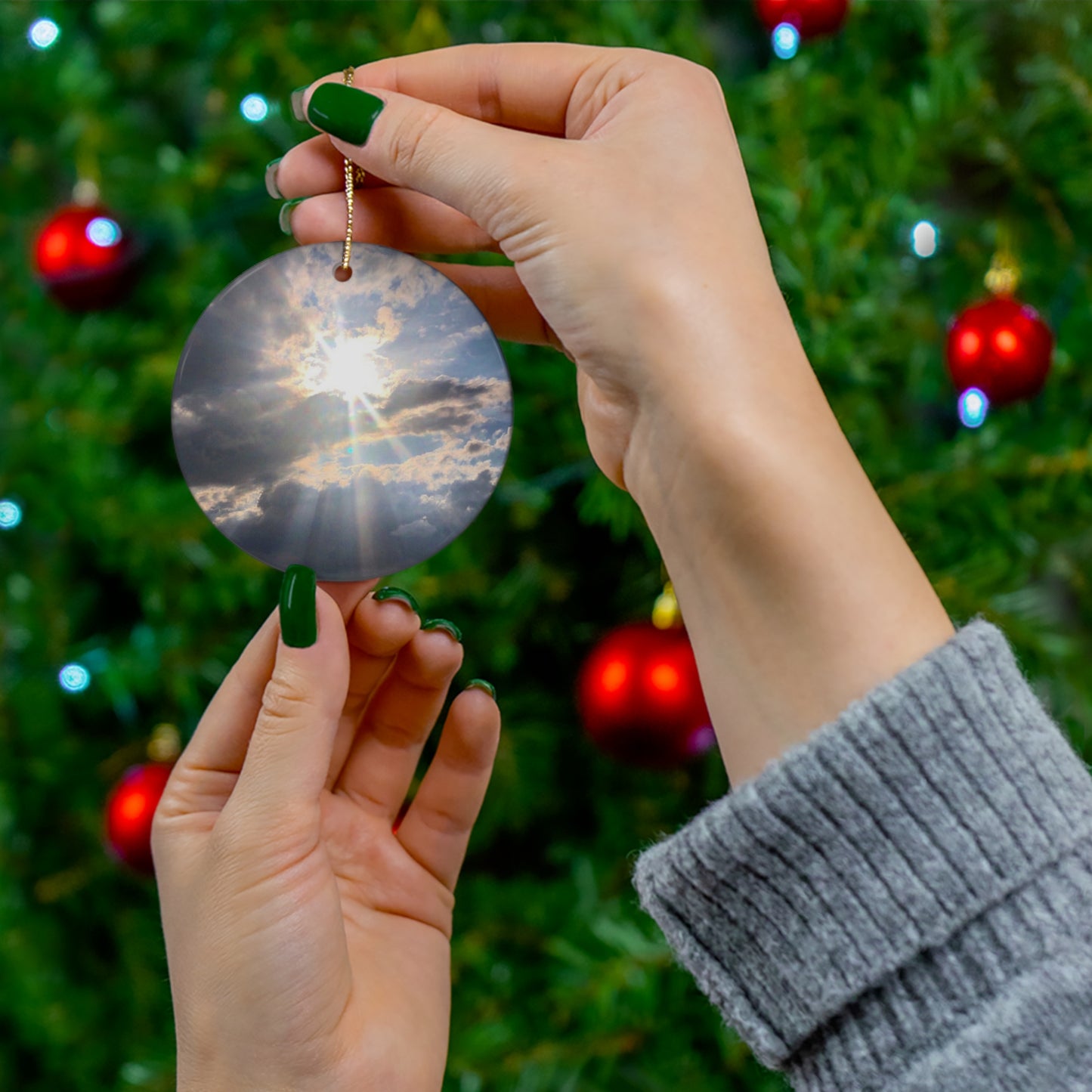 See the light Ceramic Ornament (Custom Creations By Catelyn)