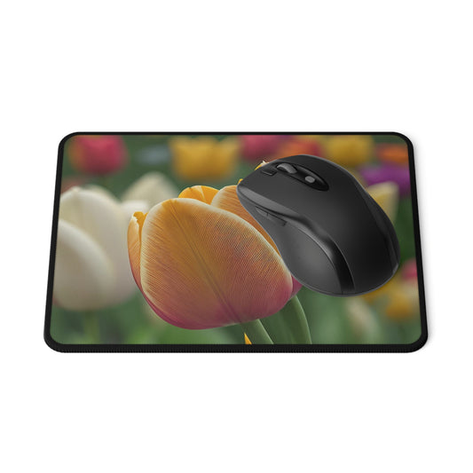 Orange Tulip Non-Slip Mouse Pad (SP Photography Collection)