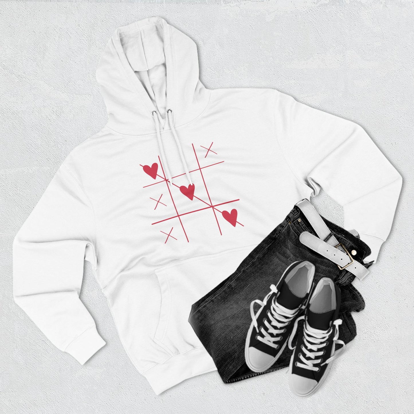 Won Heart Panel Fleece Hoodie ( B & J Collections)