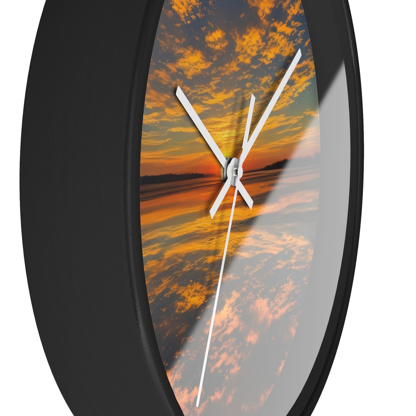 Orange Skies Wall Clock (SP Photography Collection)