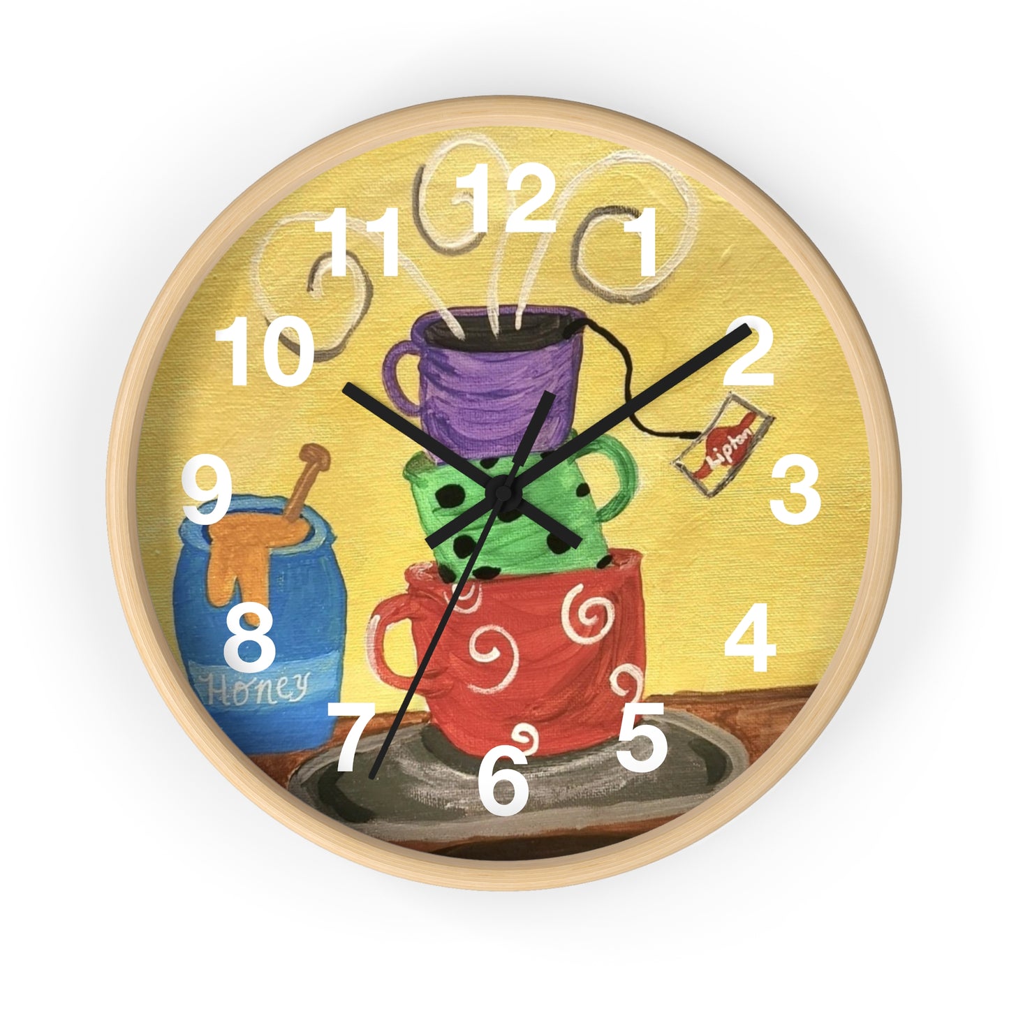 Cup Of Tea Wall Clock (Brookson Collection)