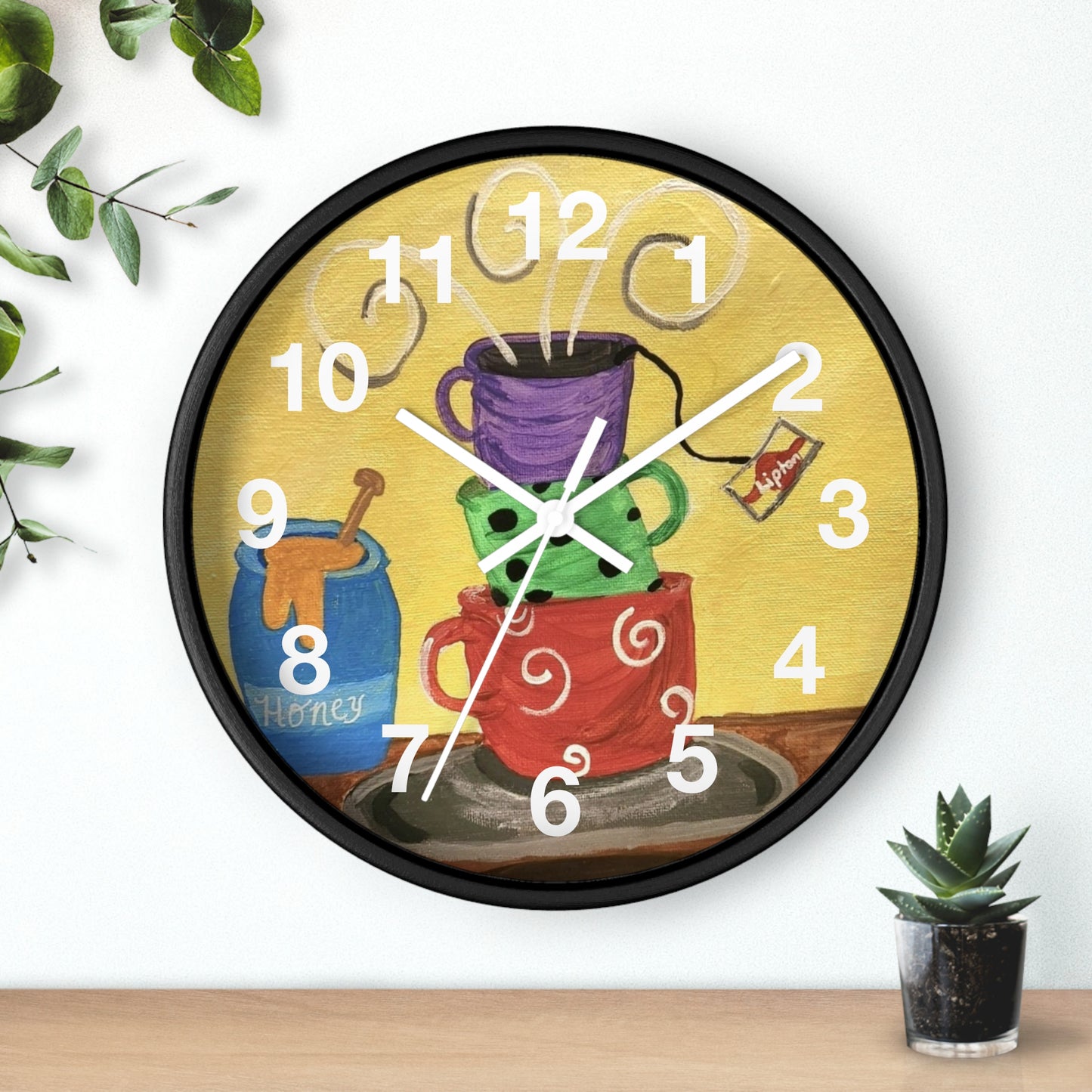 Cup Of Tea Wall Clock (Brookson Collection)