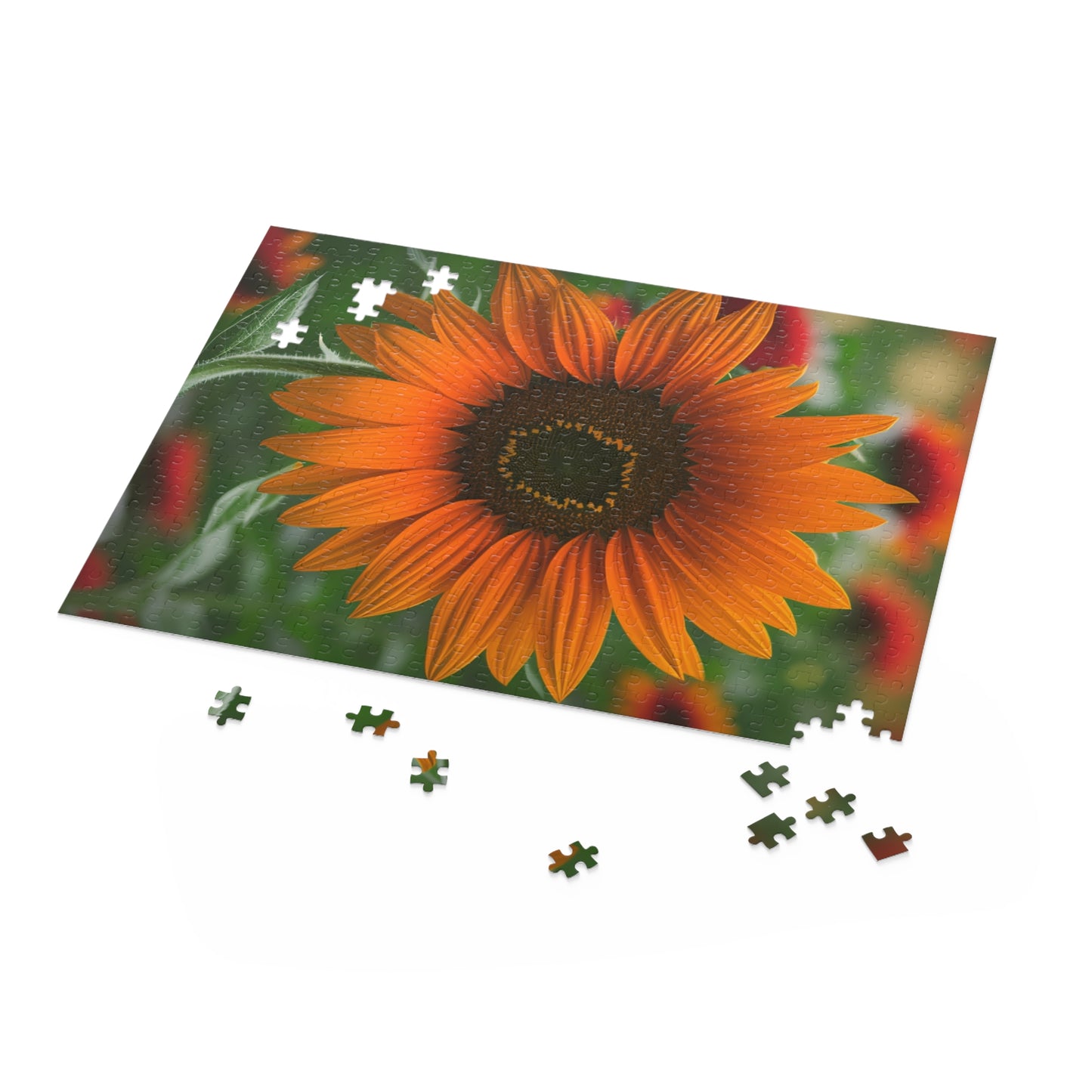 Orange Sunflower Puzzle (SP Photography Collection) (120, 252, 500-Piece)