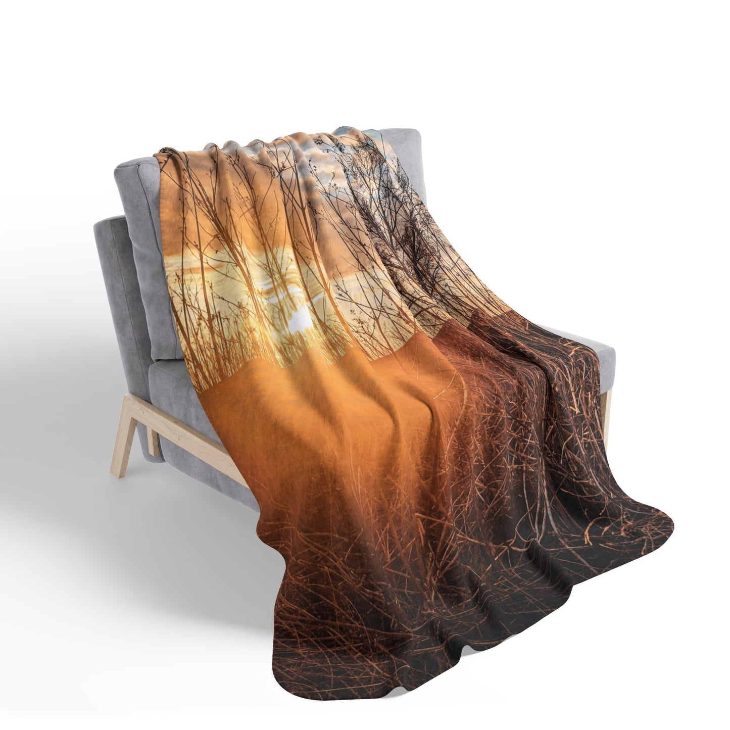 Cloudy Sunset Fleece Sherpa Blanket (SP Photography Collection)