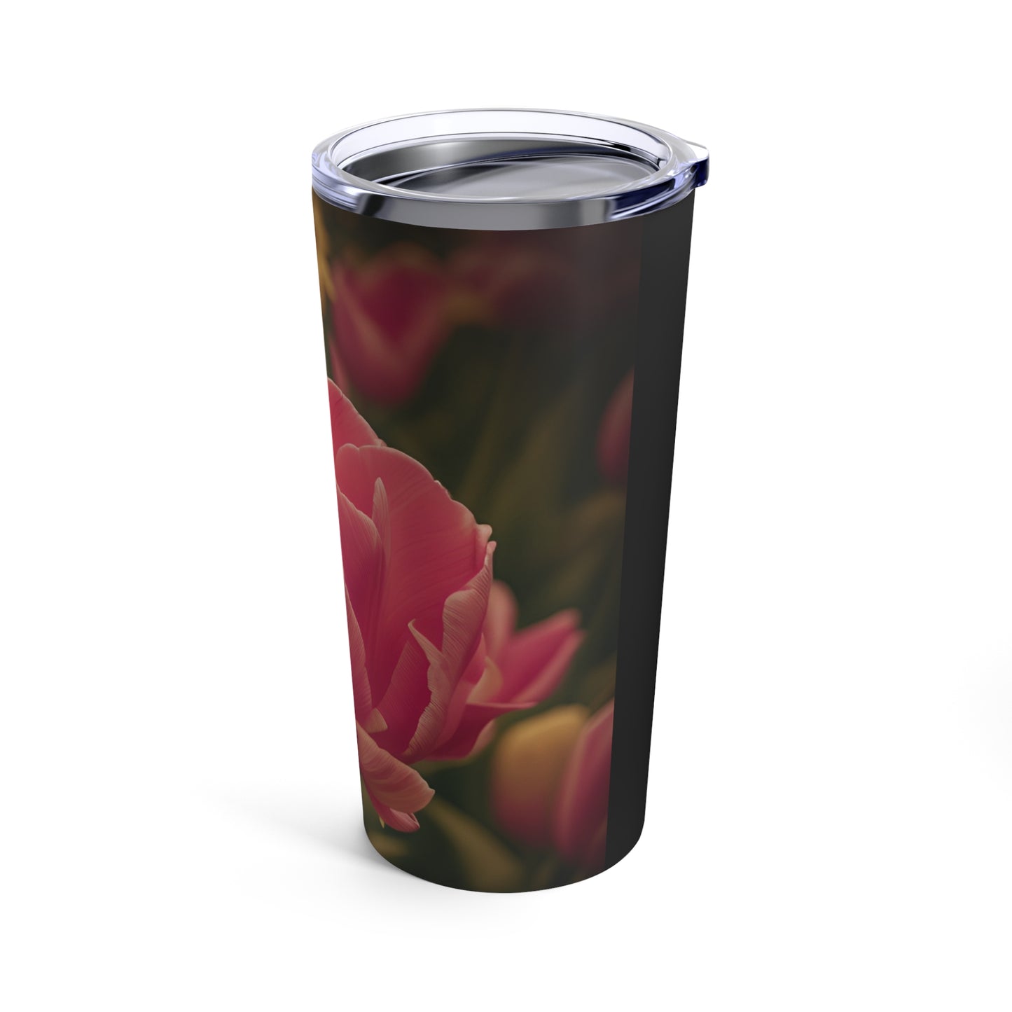 Pink Buttercup Tumbler 20oz (SP Photography Collection) BLACK