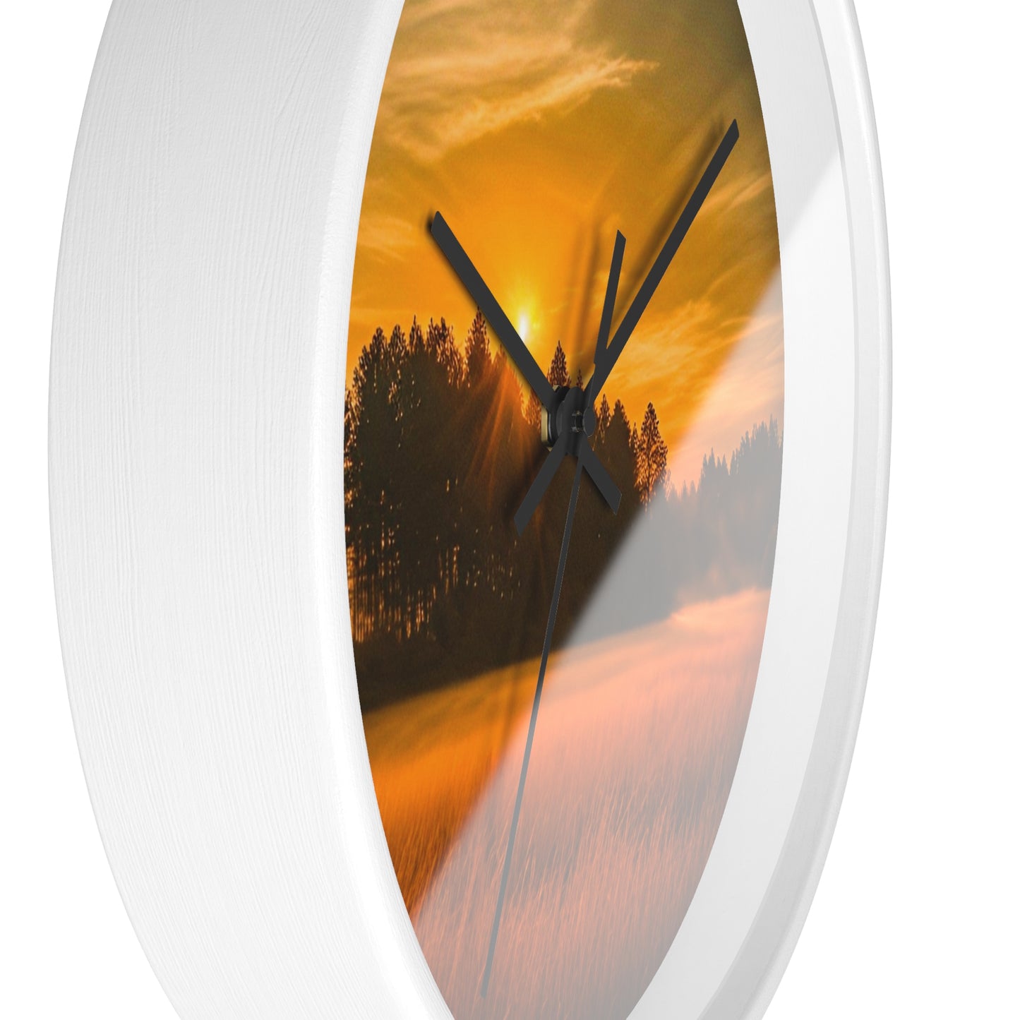 Field Sunset Wall Clock (SP Photography Collection)