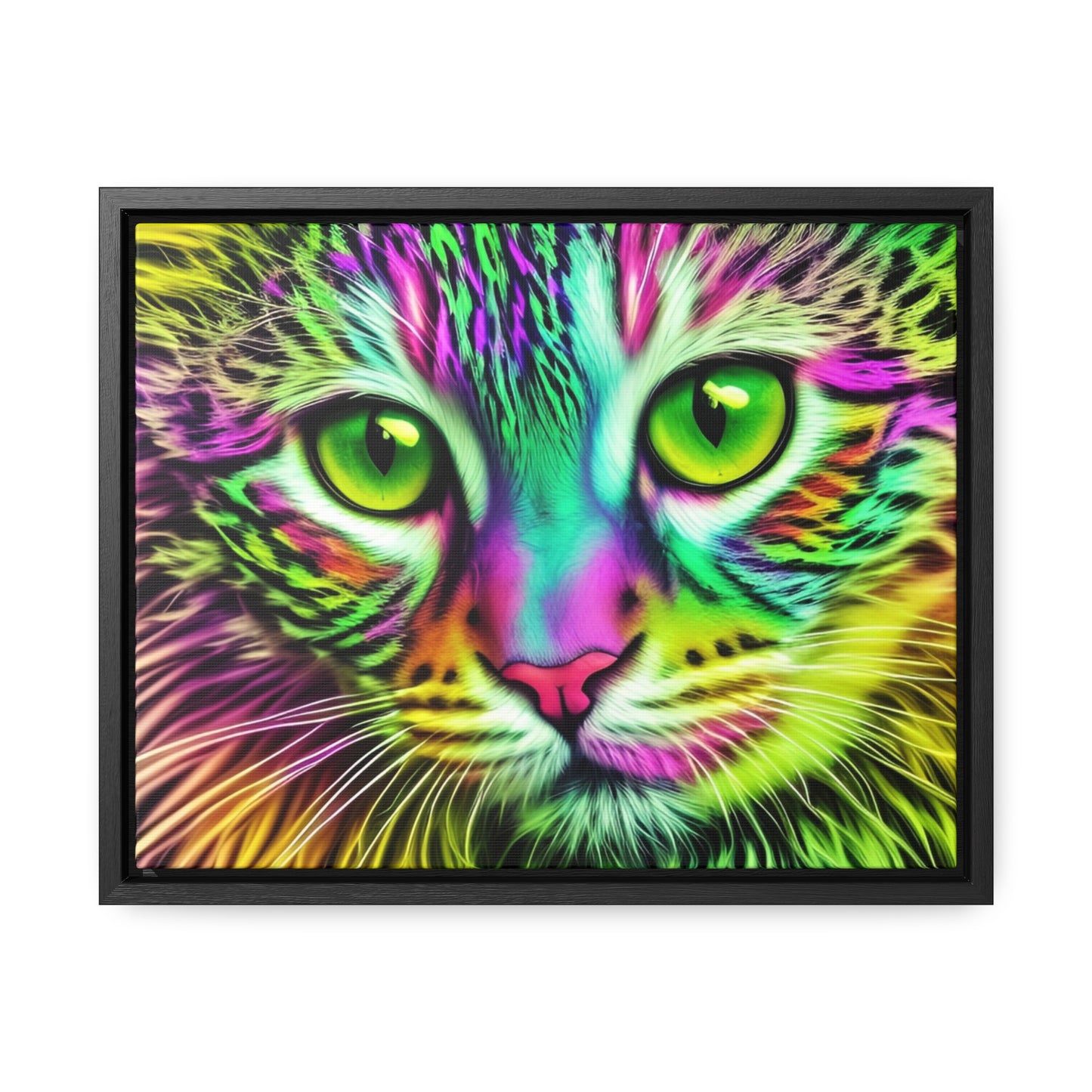 Colorful Kitty Horizontal Frame Canvas  (SP Photography Collection)