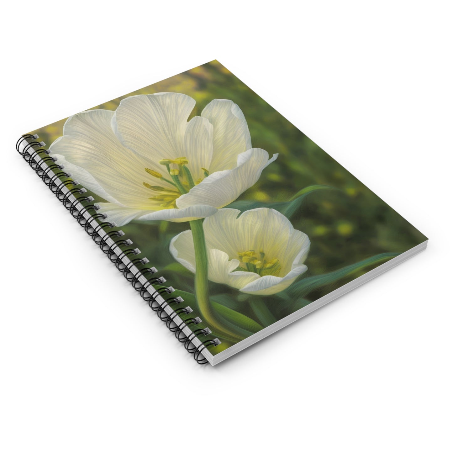 White Tulip Spiral Notebook( SP Photography Collection)