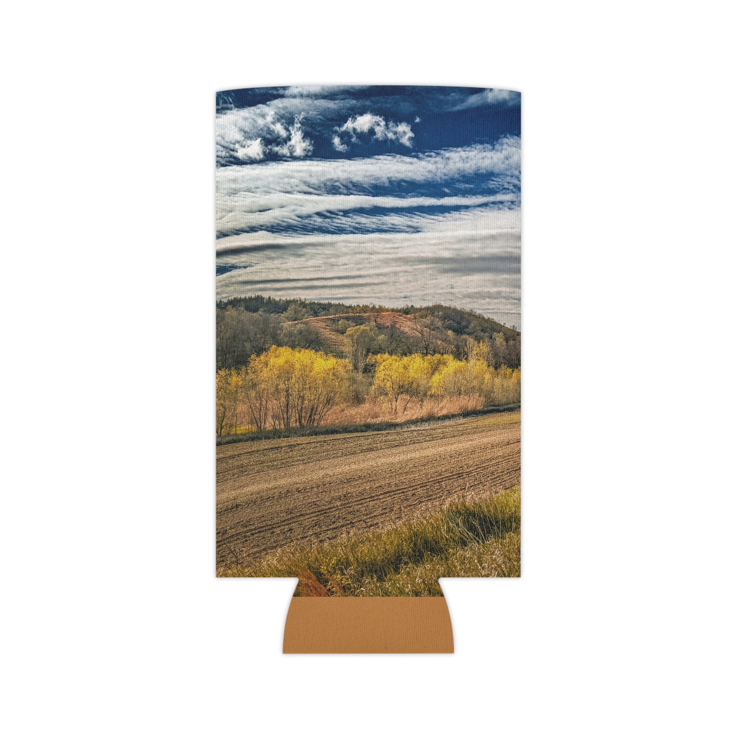 Dirt Road Can Slim Cooler Sleeve (SP Photography Collection) Brown