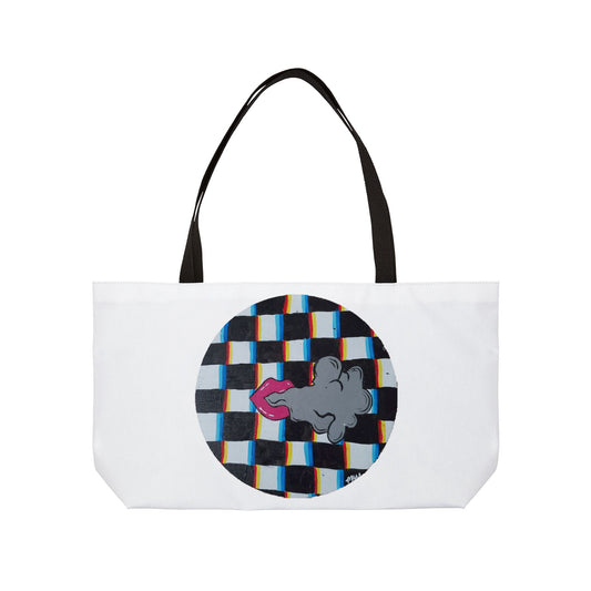 Smoke and mirrors  Weekender Tote Bag (Peculiar Paintings Collection) WHITE