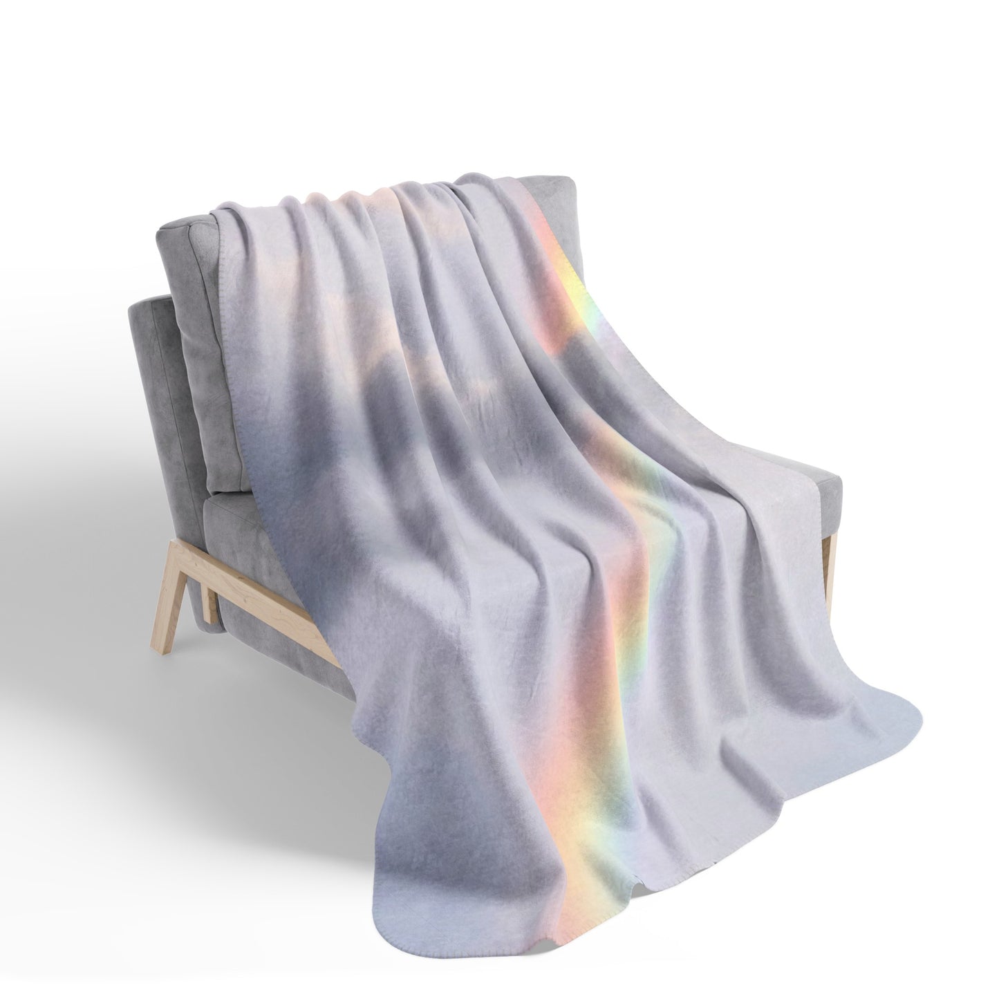 Rainbow Fleece Sherpa Blanket (Enchanted Exposures By Tammy Lyne)