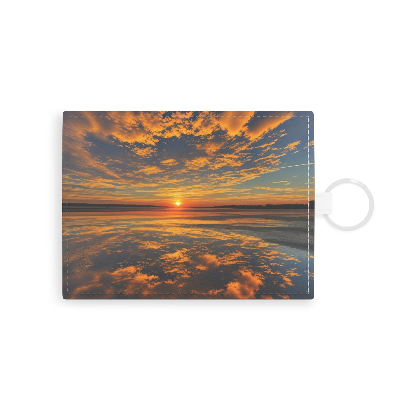 Orange Skies Leather Card Holder (SP Photography Collection)