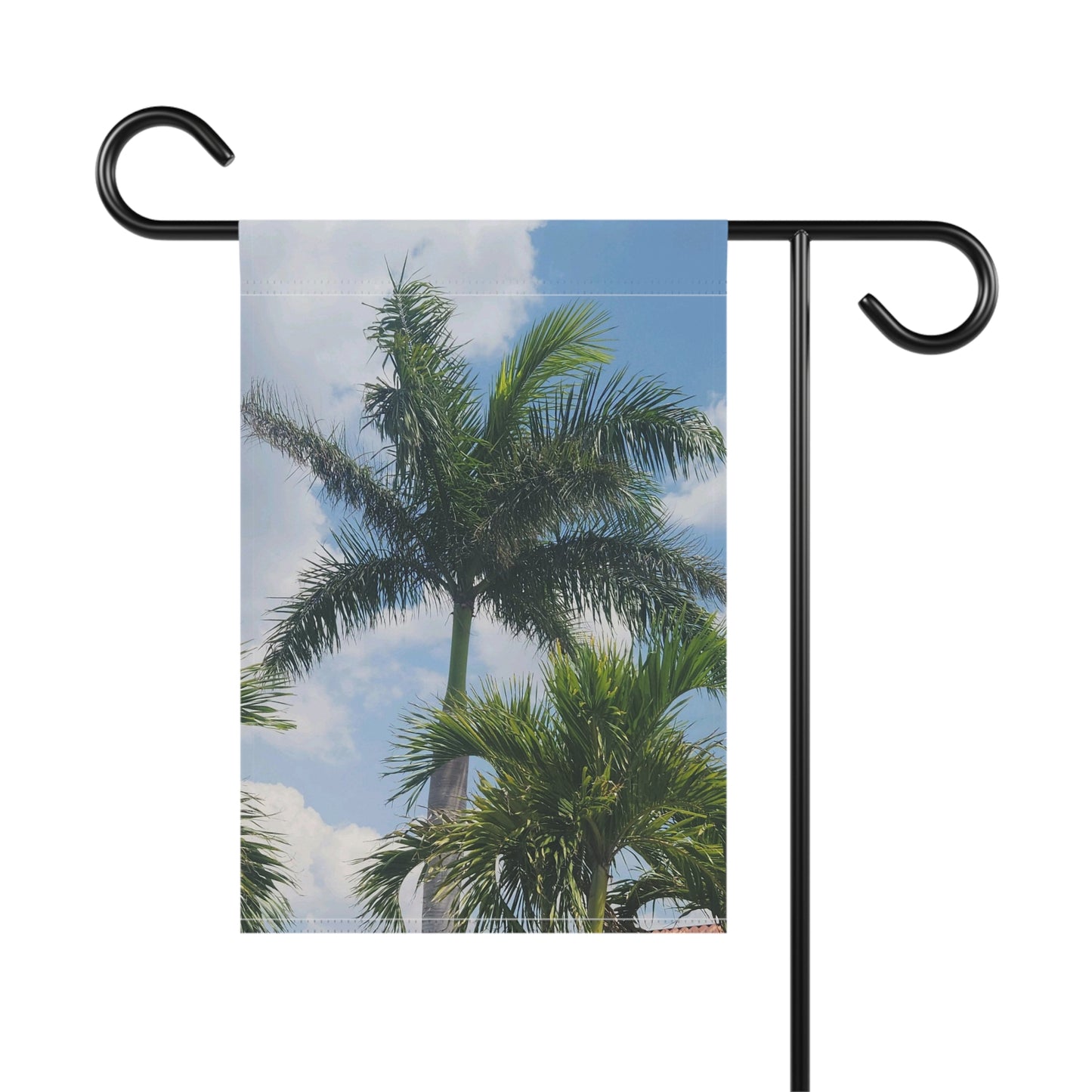 Palm Tree Garden & House Banner (B & J Collections(Pole not included)