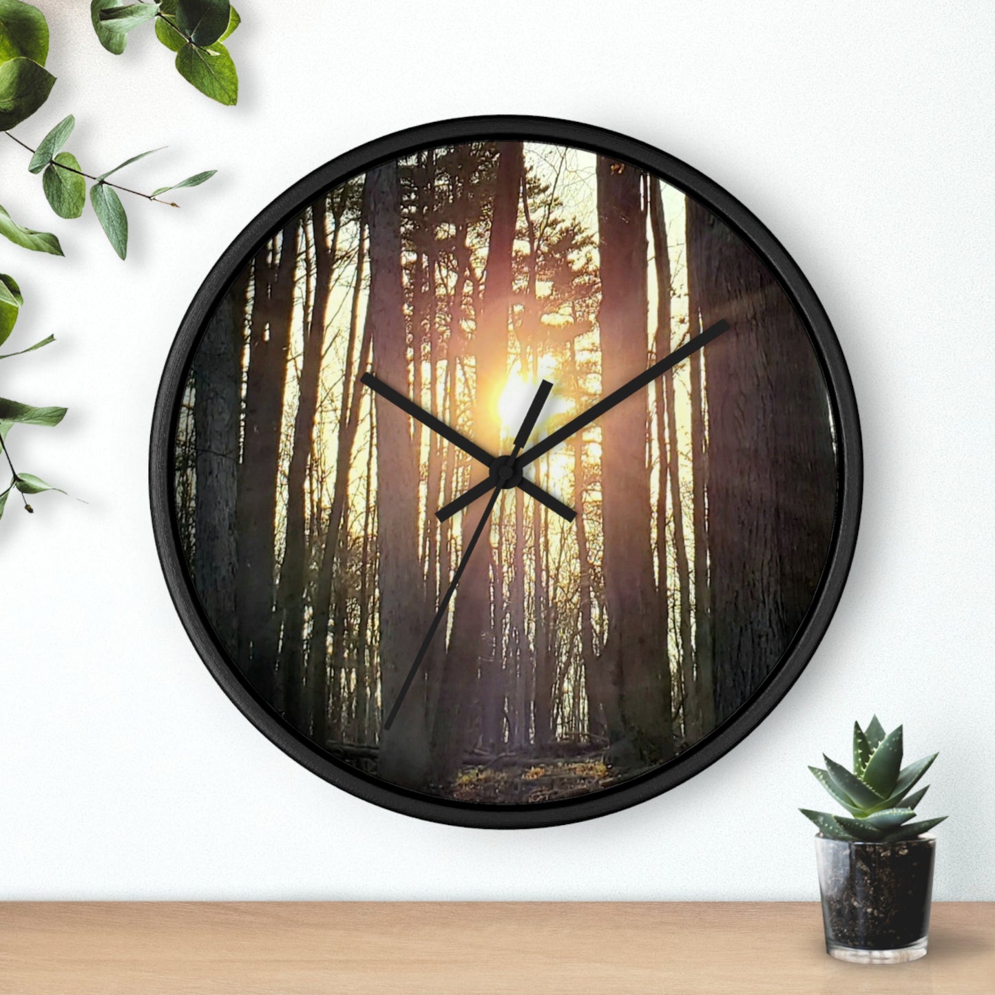 Into the woods Wall Clock (Enchanted Exposures By Tammy Lyne)