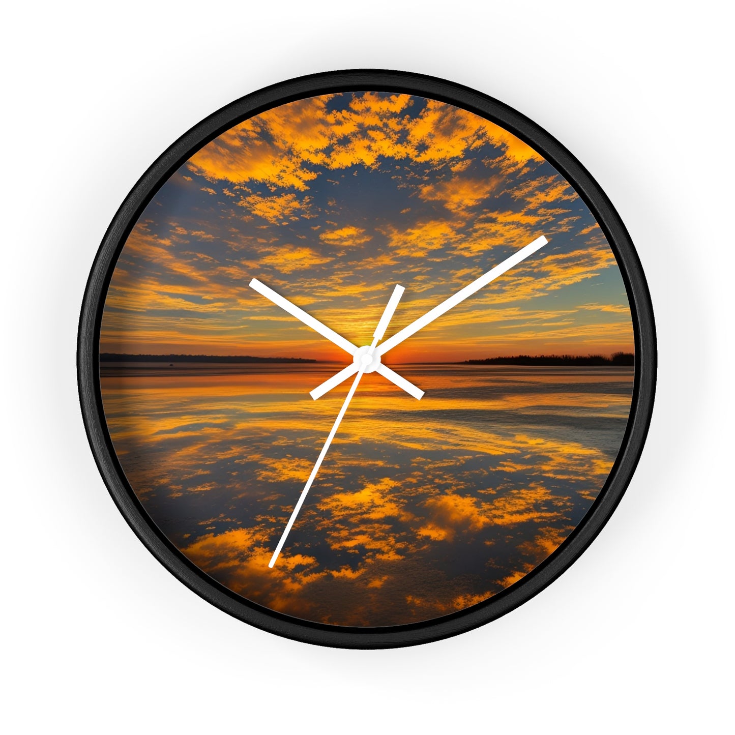 Orange Skies Wall Clock (SP Photography Collection)