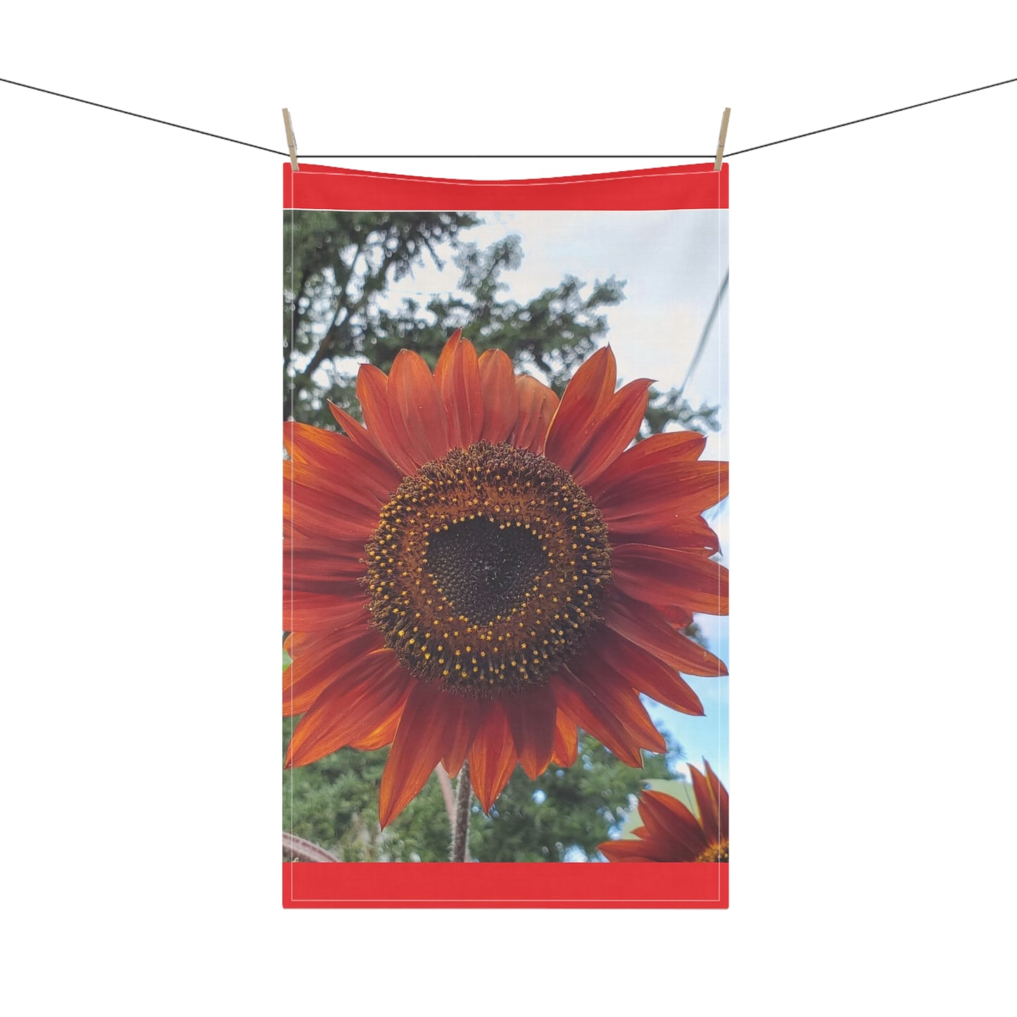 Heart Sunflower Kitchen Towel (Enchanted Exposures By Tammy Lyne)