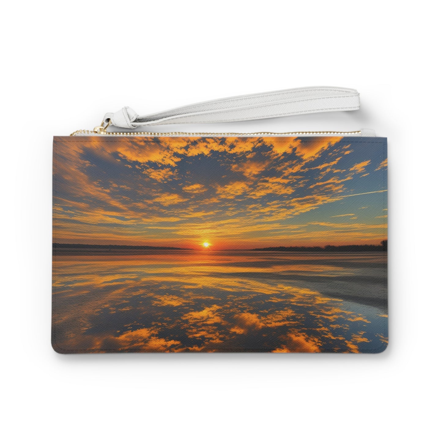 Orange Skies Large Clutch Bag (SP Photography Collection) ORANGE