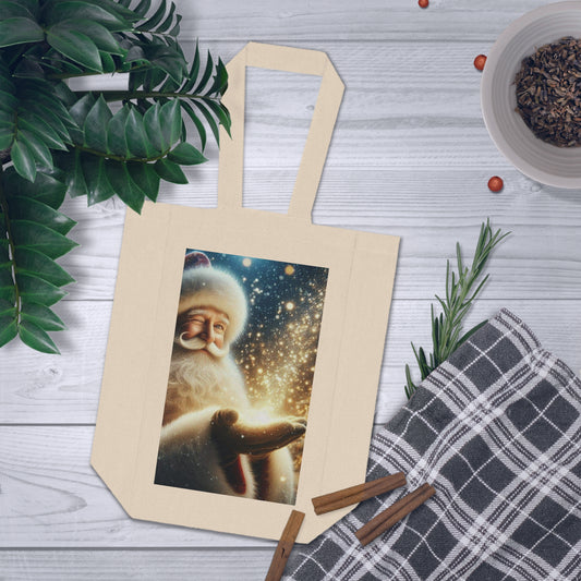 Santa Magic Double Wine Tote Bag (ai B & J Collections)