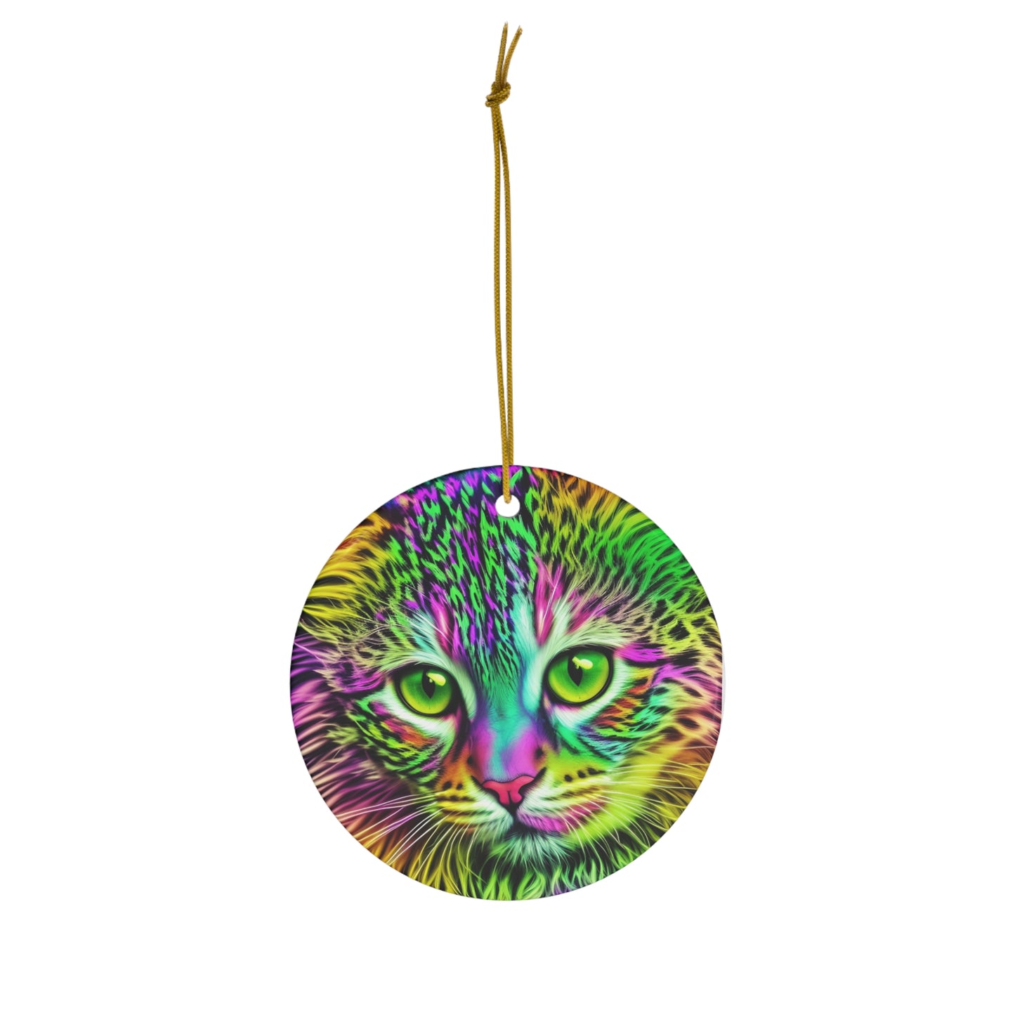 Colorful Kitty Ceramic Ornament (SP Photography Collection)