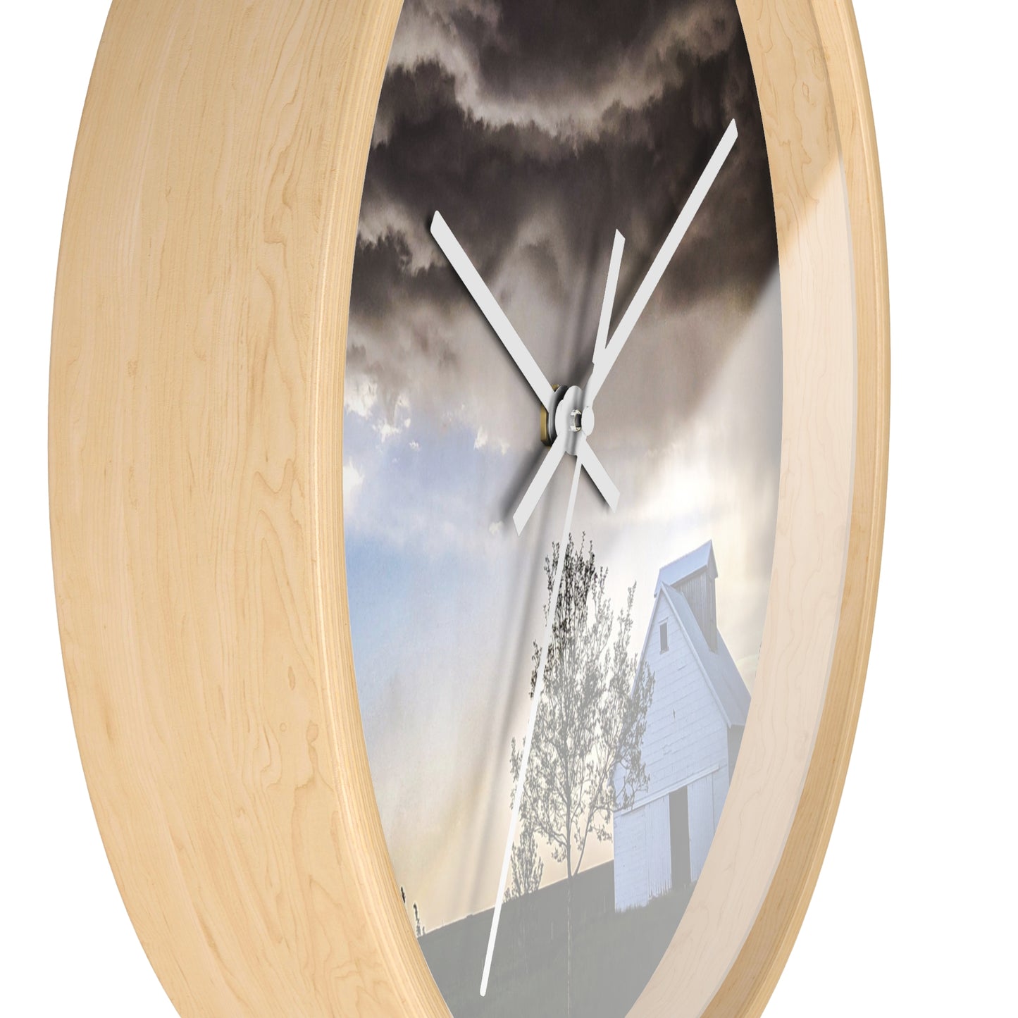 Cloudy Barn Wall Clock (SP Photography Collection)