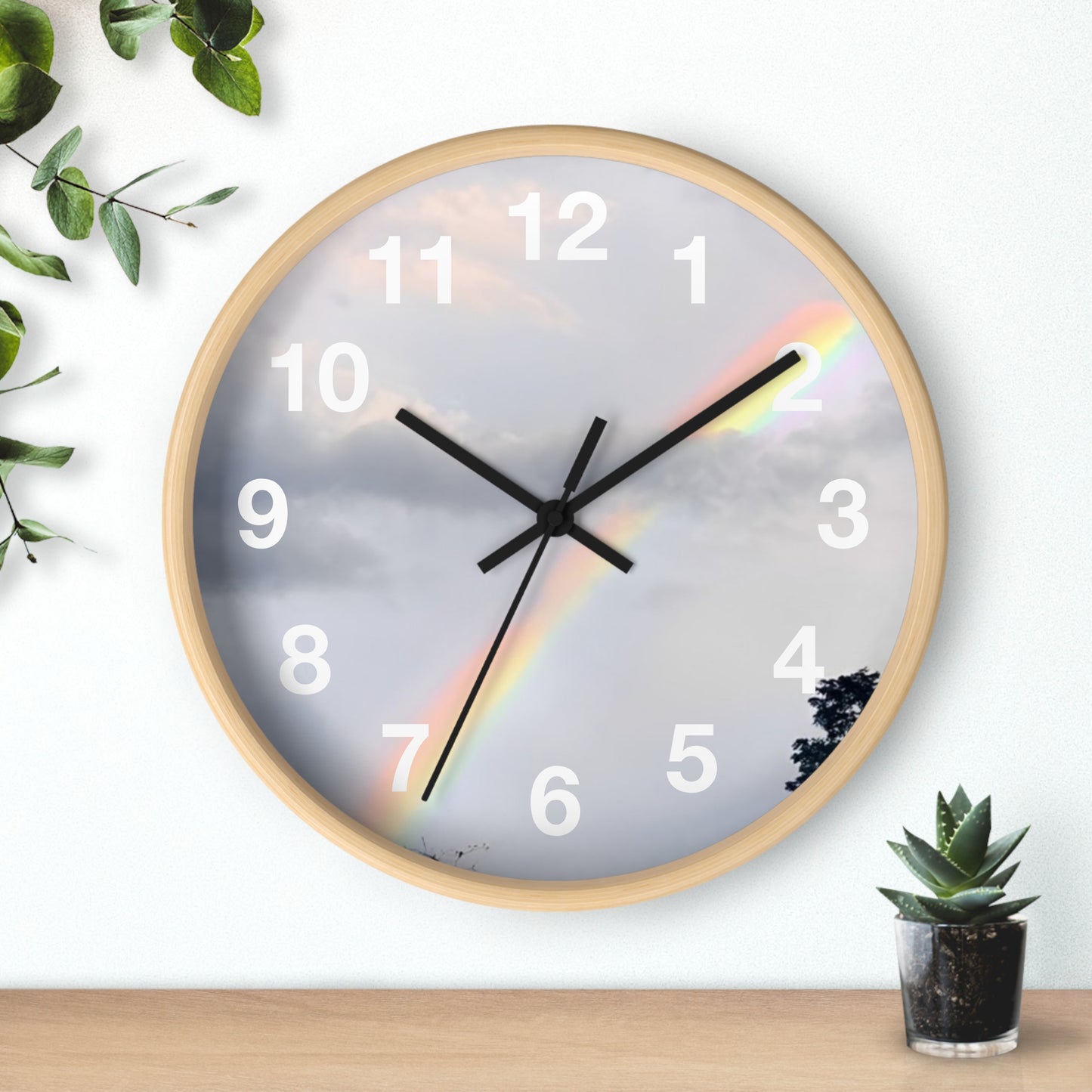 Rainbow Wall Clock (Enchanted Exposures By Tammy Lyne)