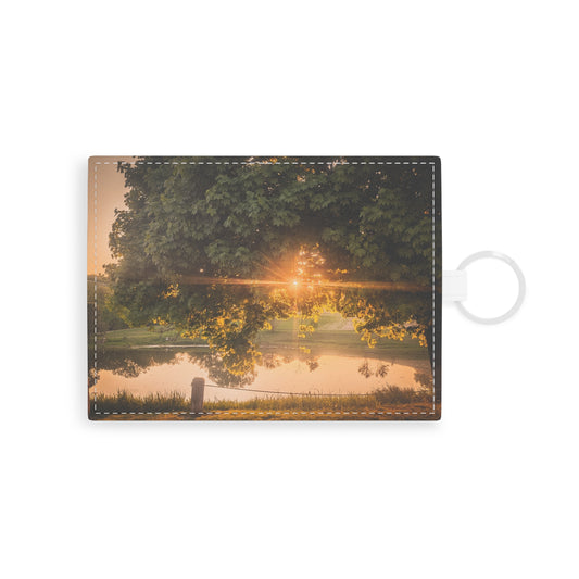 Sunset Pond Leather Card Holder (SP Photography Collection)