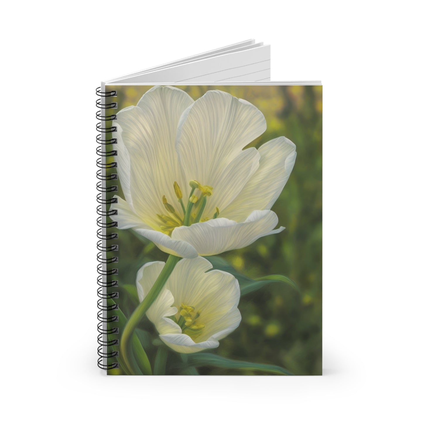 White Tulip Spiral Notebook( SP Photography Collection)