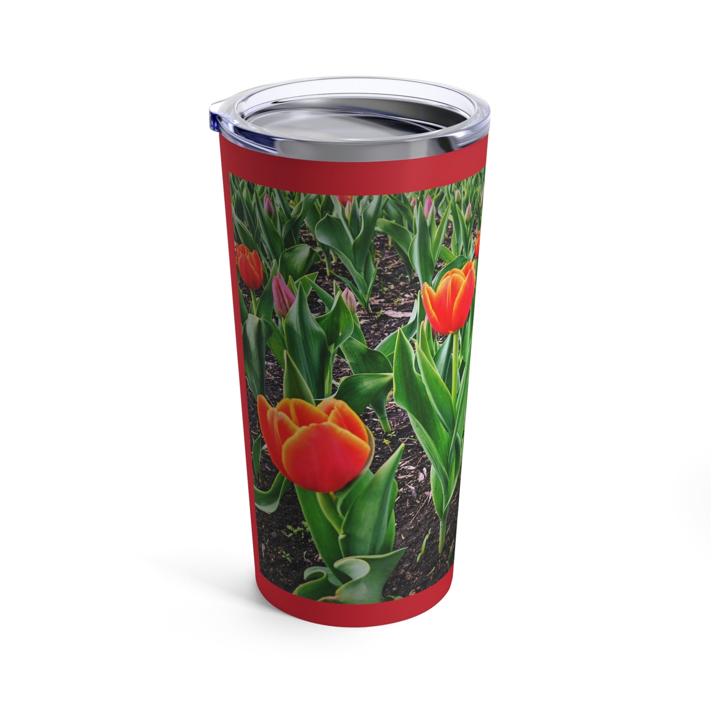 Red Tulips Tumbler 20oz (SP Photography Collection) RED