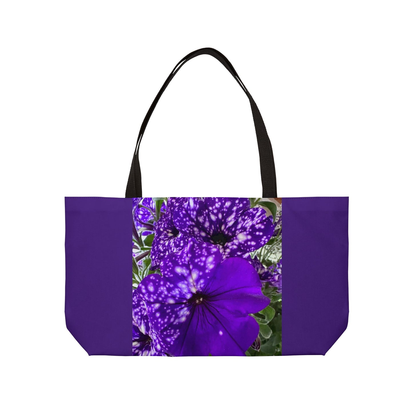 Purple Flower Weekender Tote Bag (Brookson Collection) PURPLE