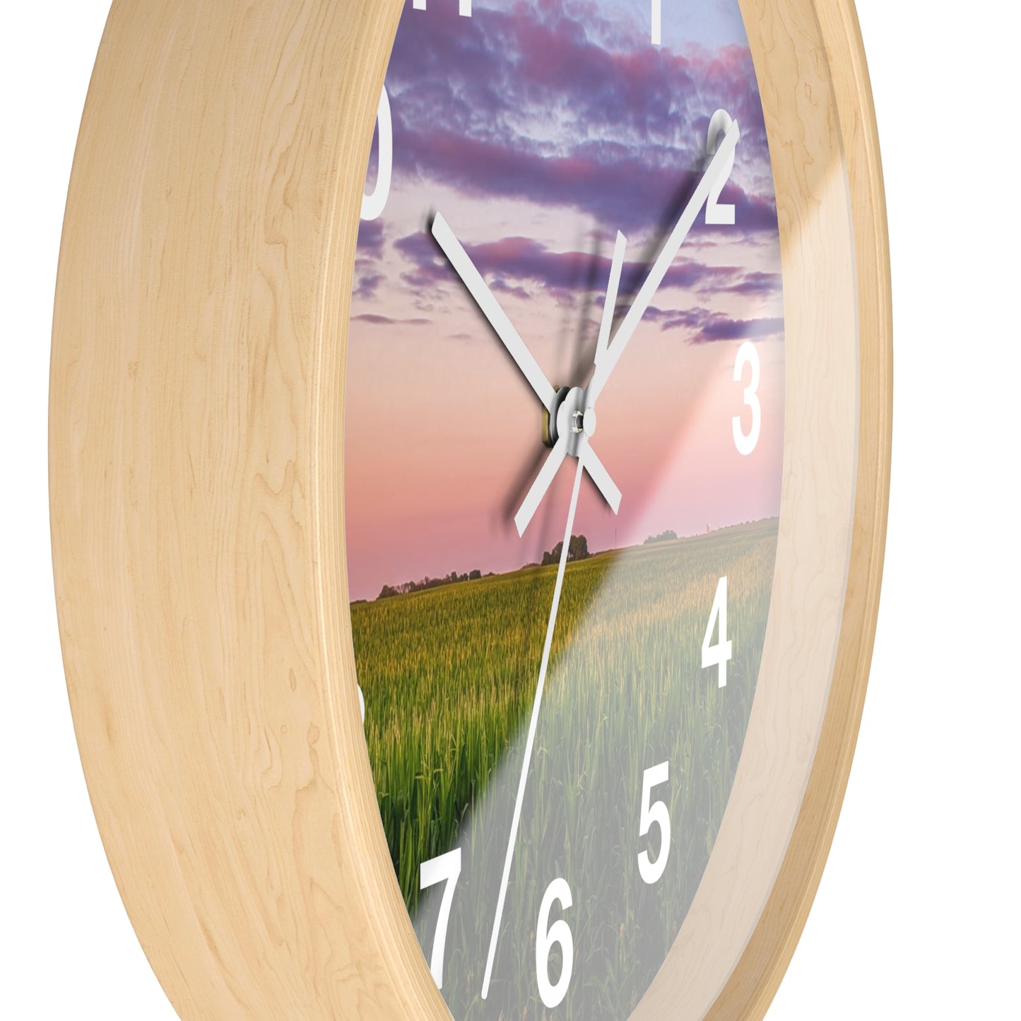 Corn Field Sunset Clock (SP Photography Collection)