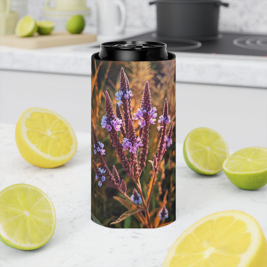 Purple Fields Can Slim Cooler Sleeve (SP Photography Collection) PURPLE