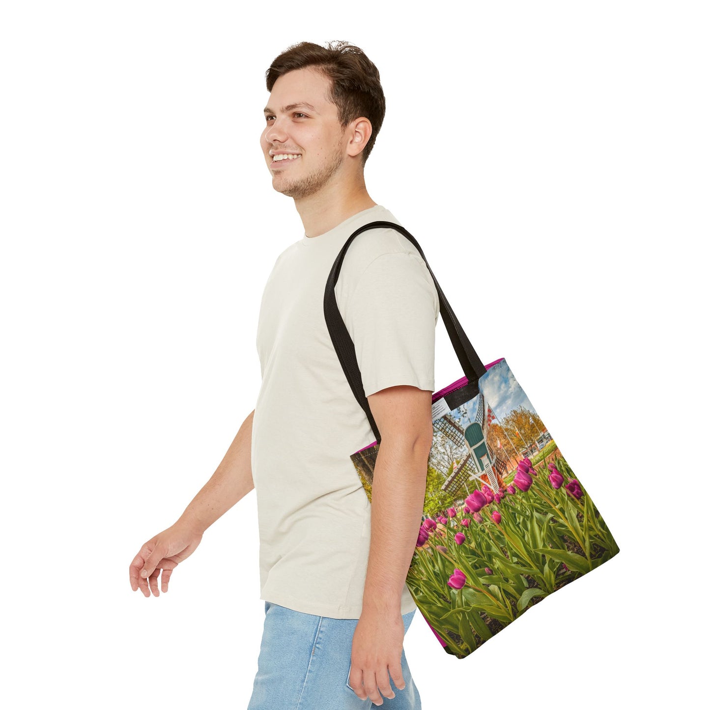 Windmill Tulips Tote Bag (SP Photography Collection) PINK