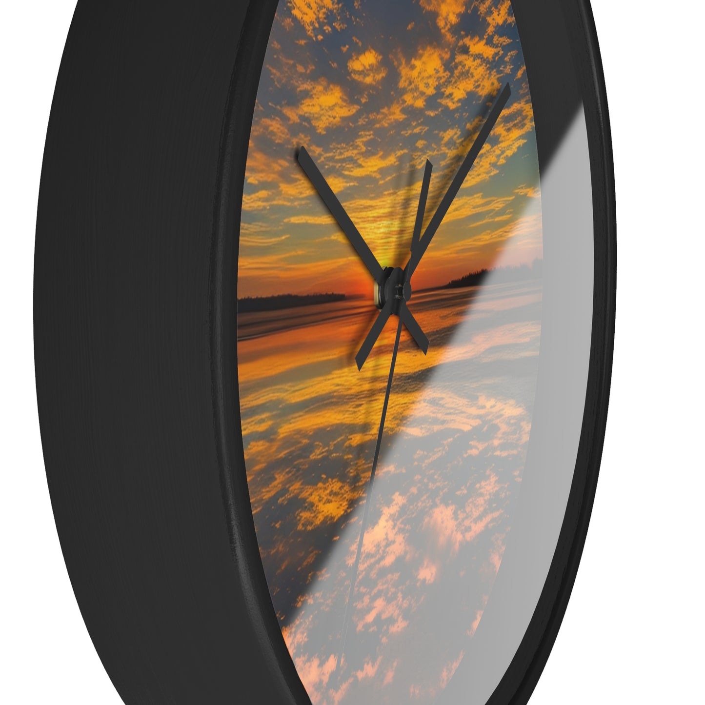 Orange Skies Wall Clock (SP Photography Collection)