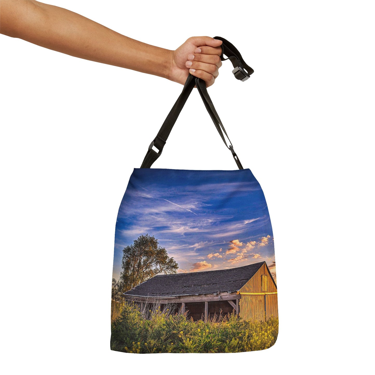 Beautiful Barn Adjustable Tote Bag (SP Photography Collection) BROWN