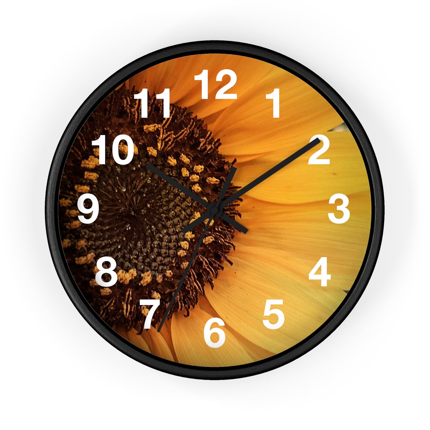 Sun Ray Sunflower Wall Clock (SP Photography Collection)