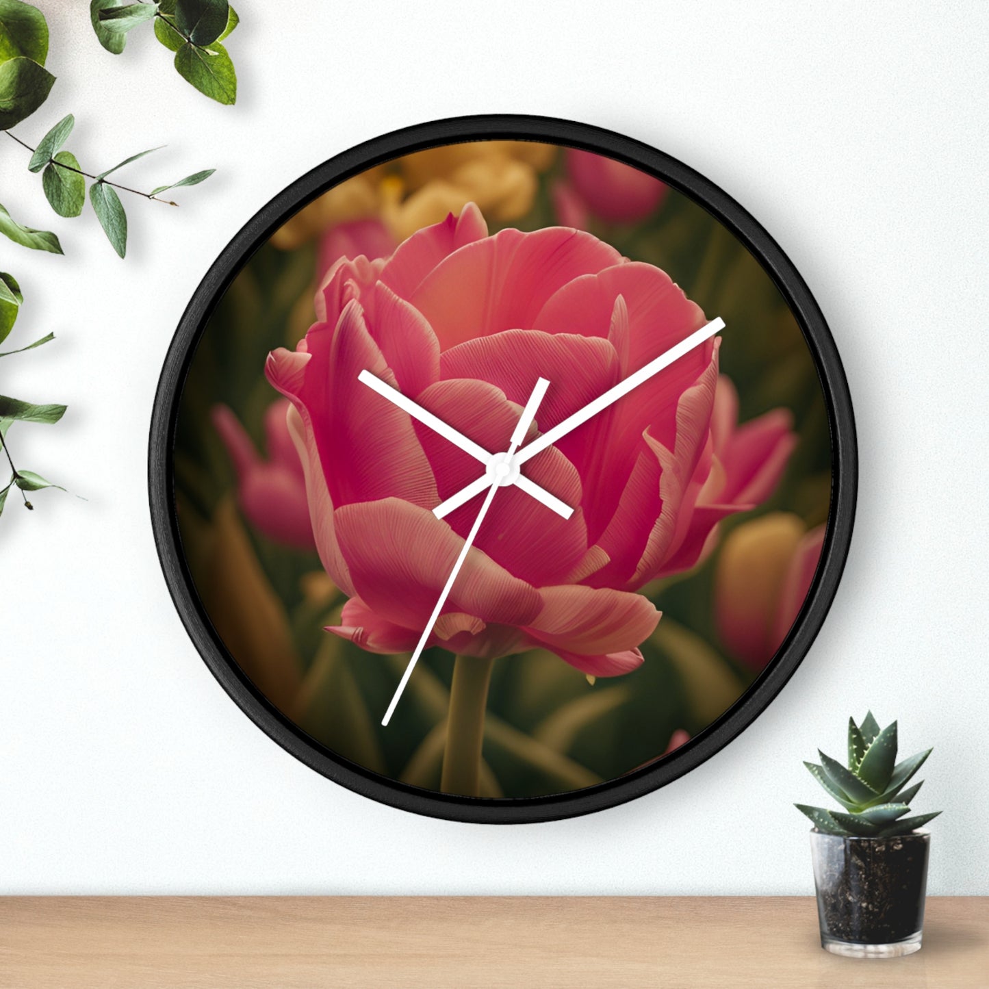 Pink Buttercup Wall Clock (SP Photography Collection)