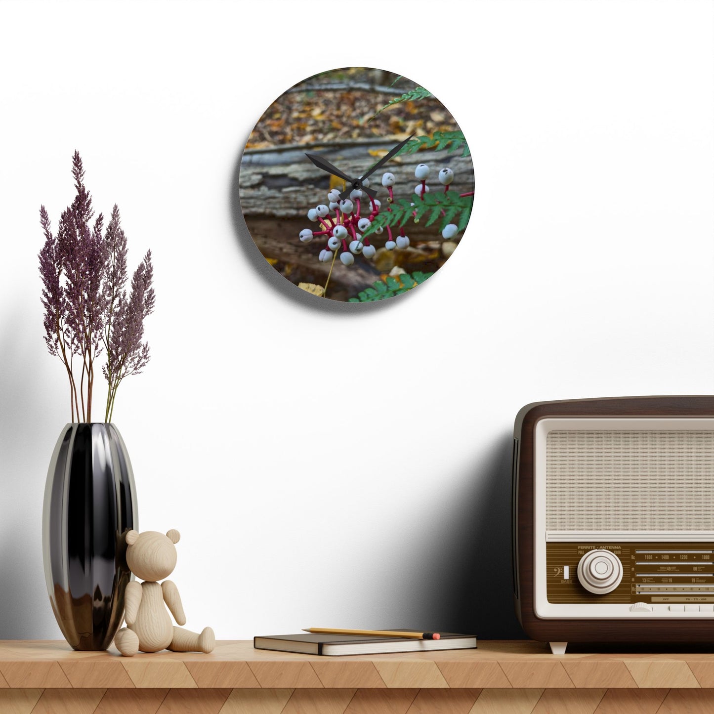 Baneberry Wall Clock (Savor The Moment Collection)