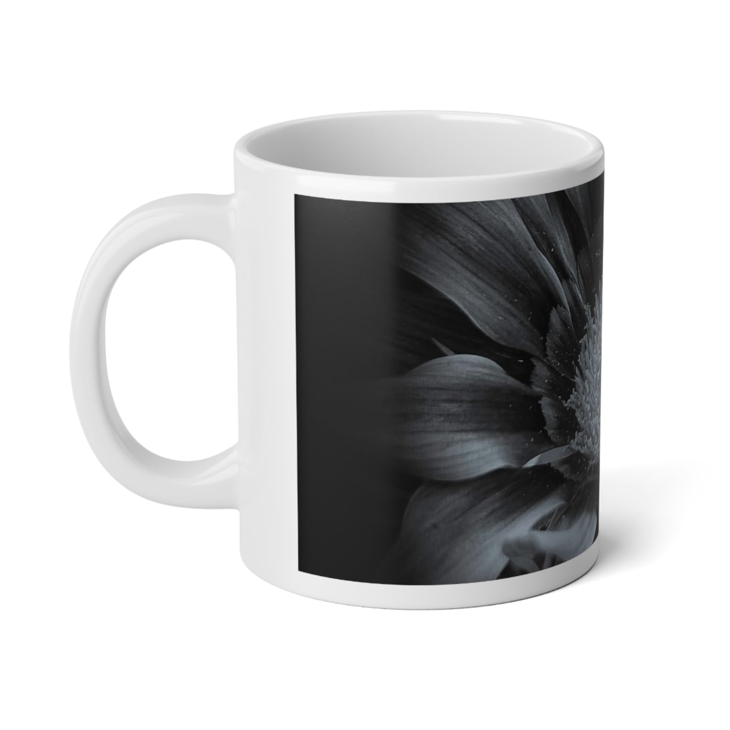 Midnight Bloom Jumbo Mug, 20oz (SP Photography Collection) WHITE