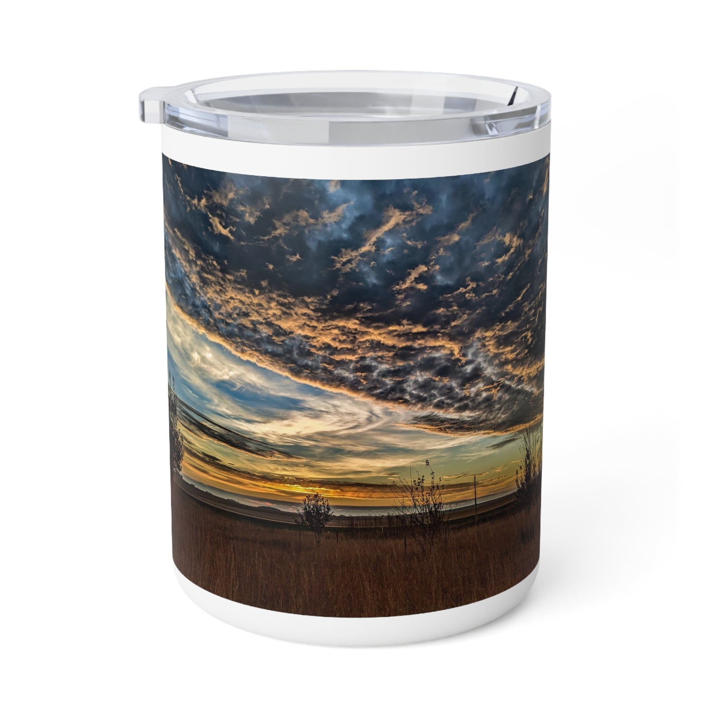 Sandy Skies Insulated Coffee Mug, 10oz (SP Photography Collection) BLUE
