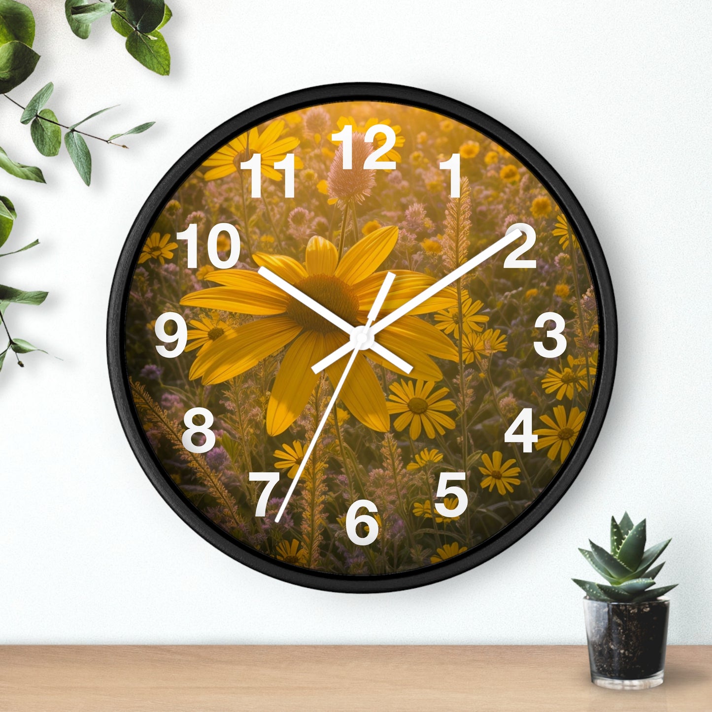 Narrow Leaf Wall Clock (SP Photography Collection)