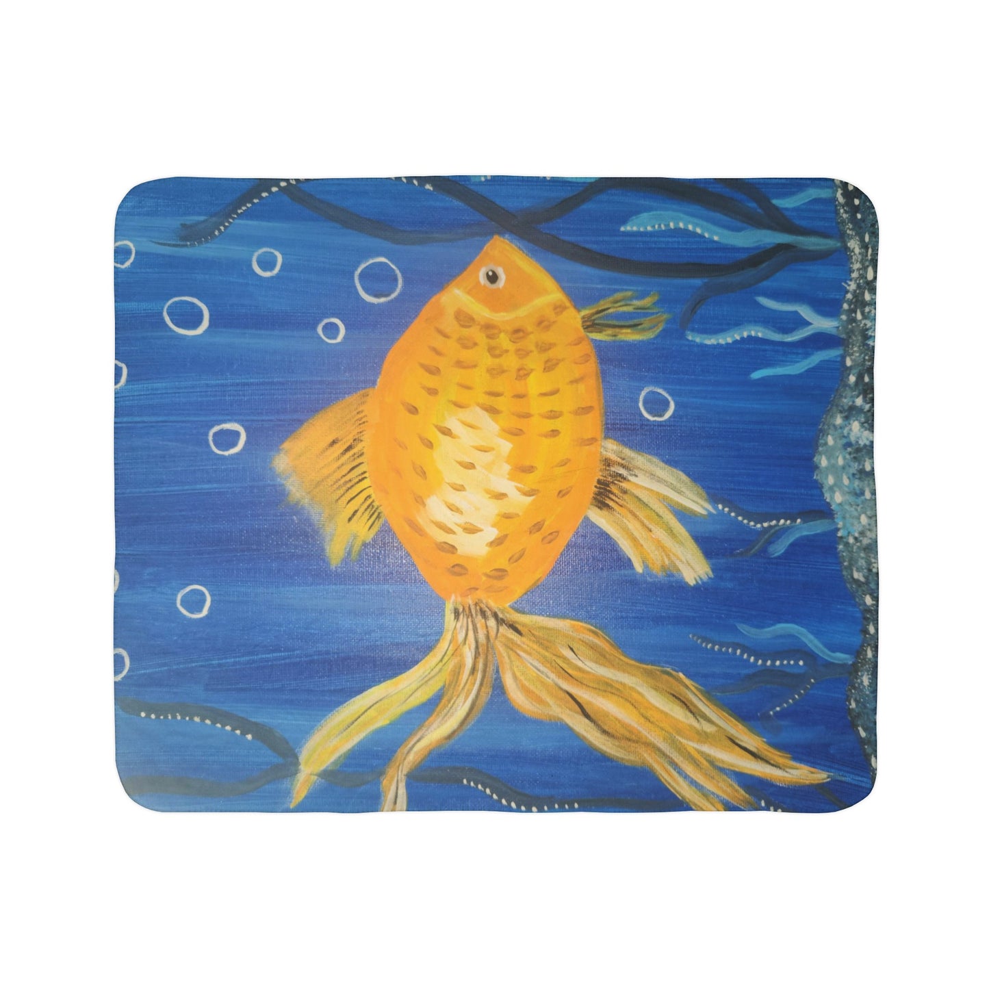 Goldfish Fleece Sherpa Blanket (Brookson Collection)