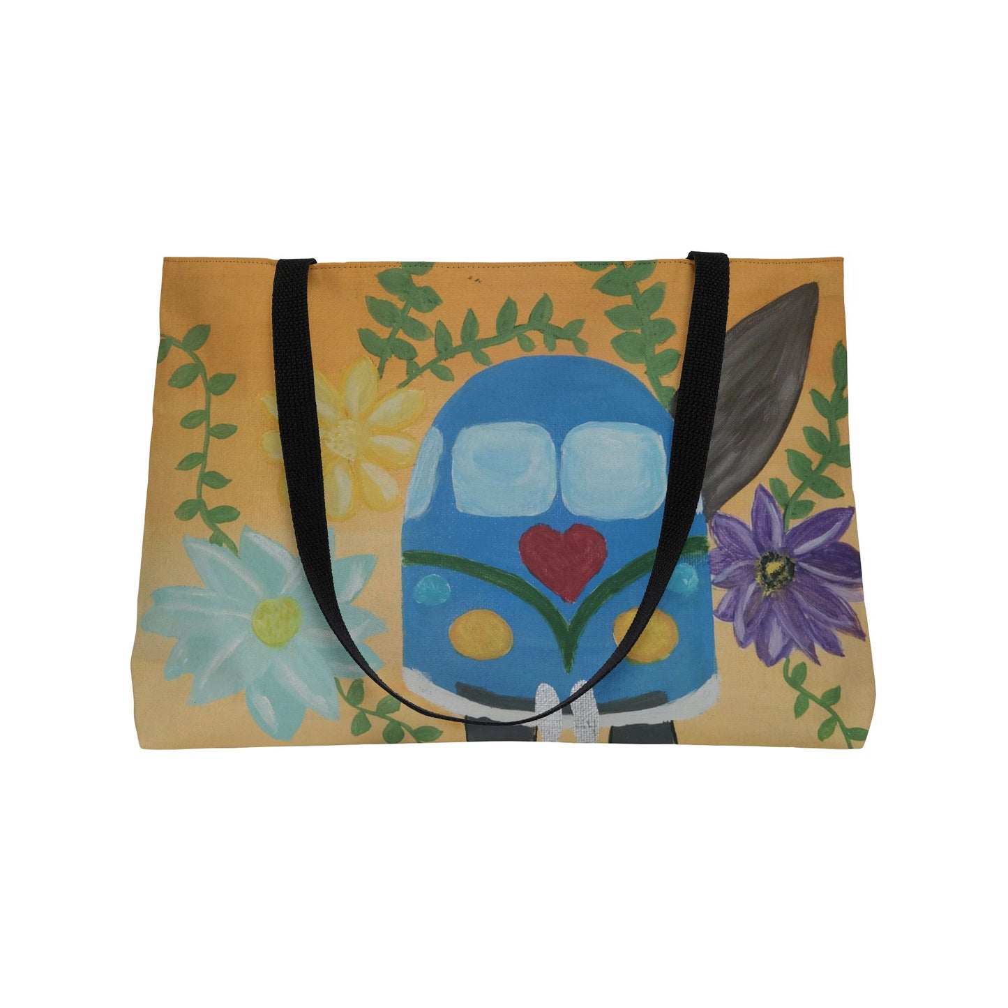 Beach Ride Weekender Tote Bag (Brookson Collection) YELLOW