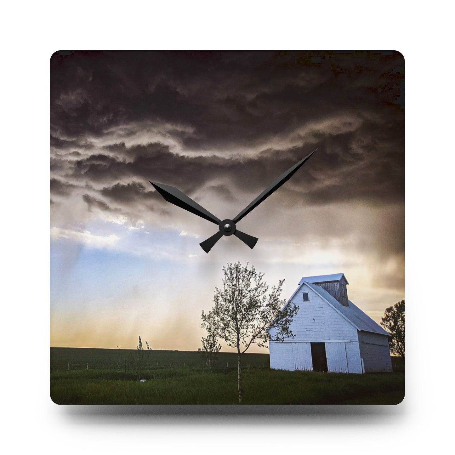 Cloudy Barn Wall Clock (SP Photography Collection)