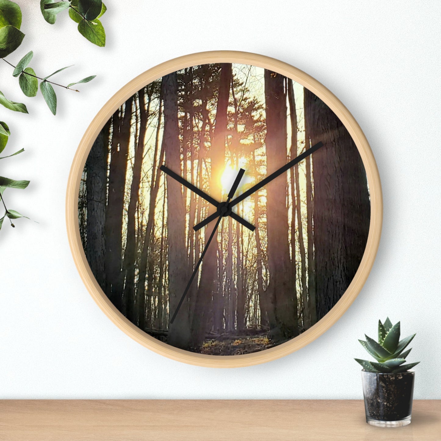 Into the woods Wall Clock (Enchanted Exposures By Tammy Lyne)