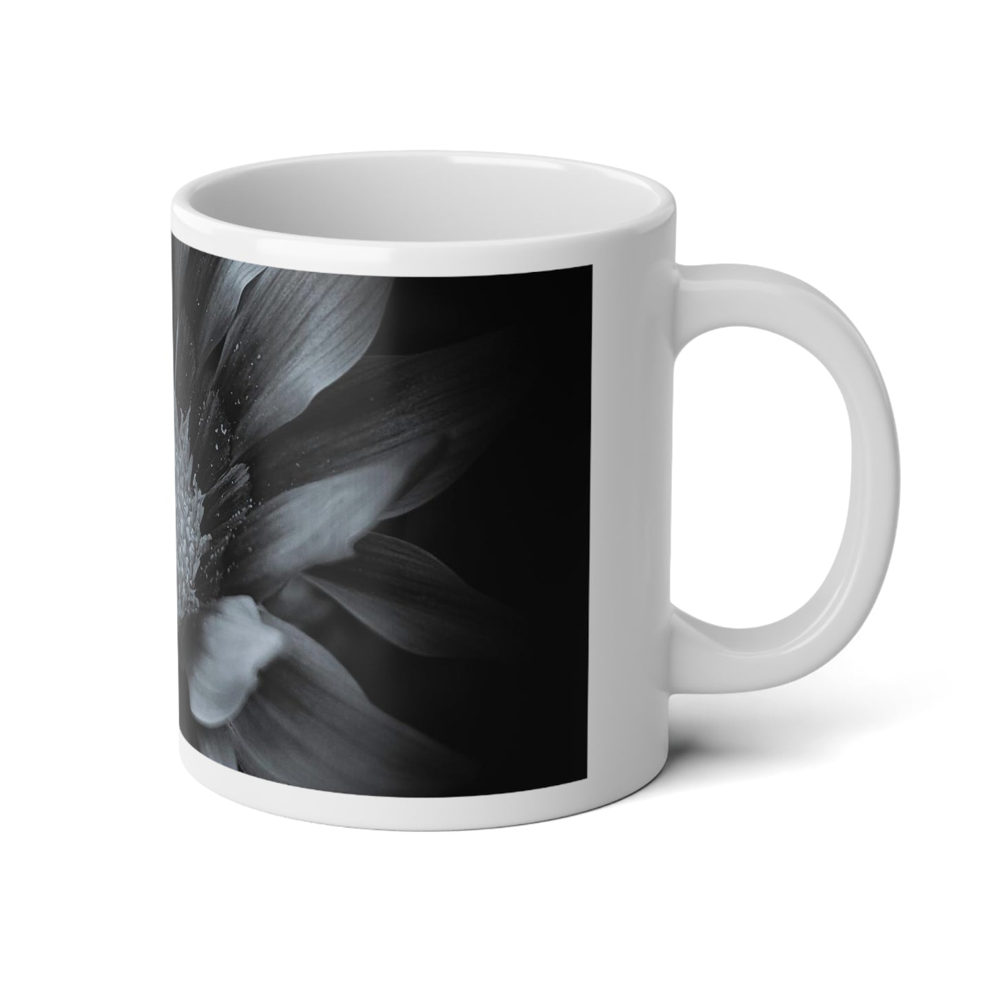 Midnight Bloom Jumbo Mug, 20oz (SP Photography Collection) WHITE